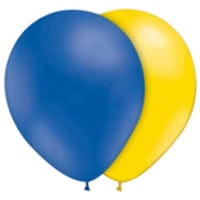 Ballonger gula och blå