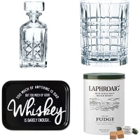 Whiskypresenter - Karaffer & glas med gravyr, prylar och annat