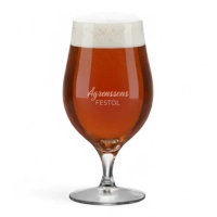 Orrefors More ölglas med namn i 2-pack.